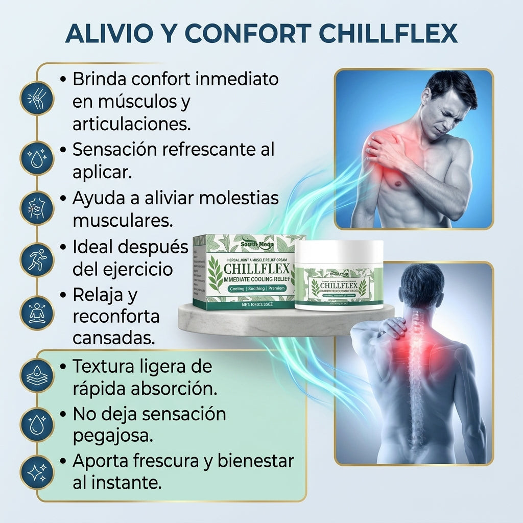 Crema ChillFlex Alivia Músculos Viral