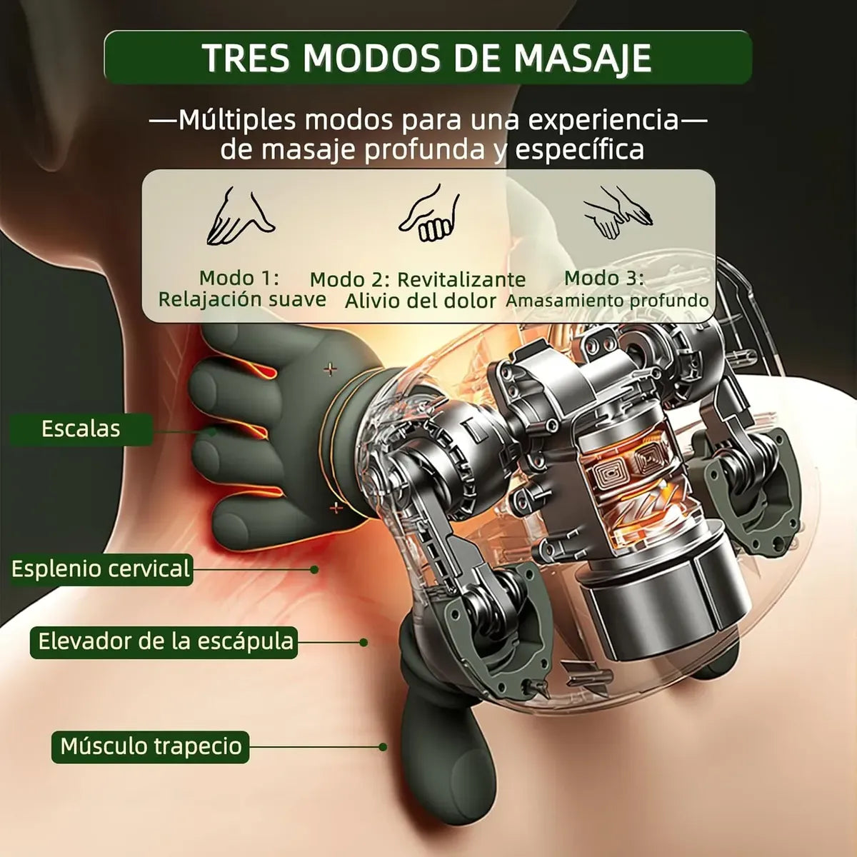 Masajeador Eléctrico Cuello Hombros Mini